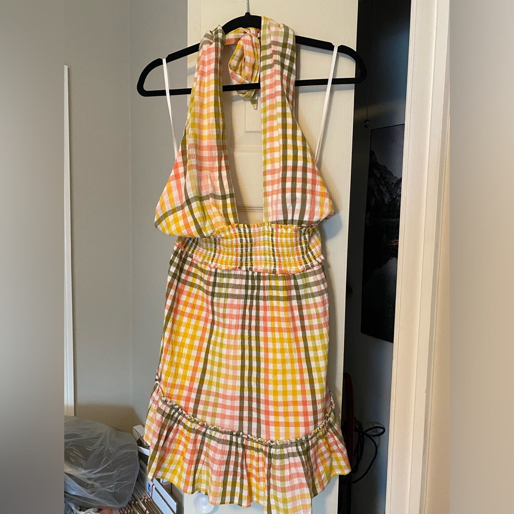 Aerie Tie Backless Mini Dress